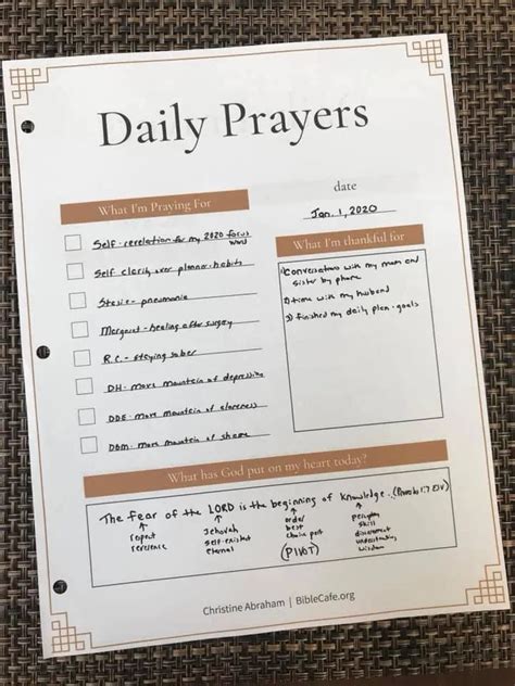 Prayers Page .